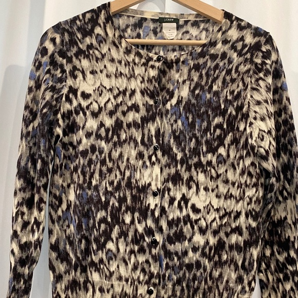 J.Crew Merino Wool Print Sweater - Picture 1 of 3